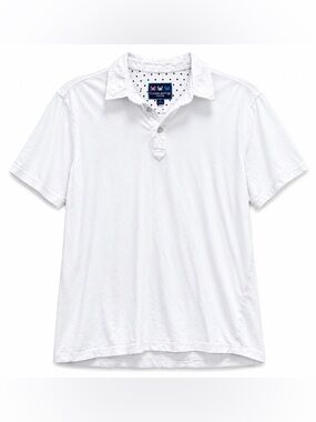 Charleston Threads Preppy White Polo Shirt Small S